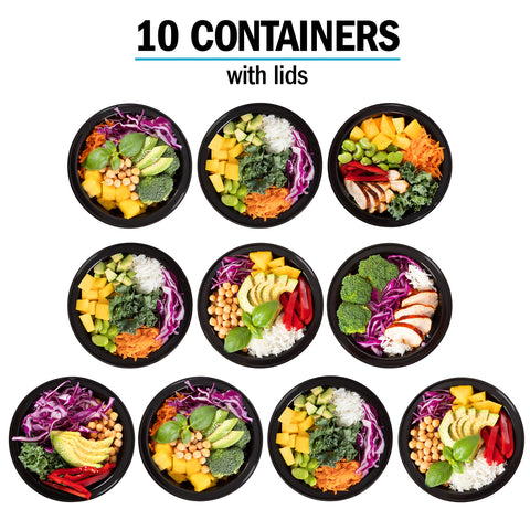 Igluu stackable containers save cupboard space when stored.