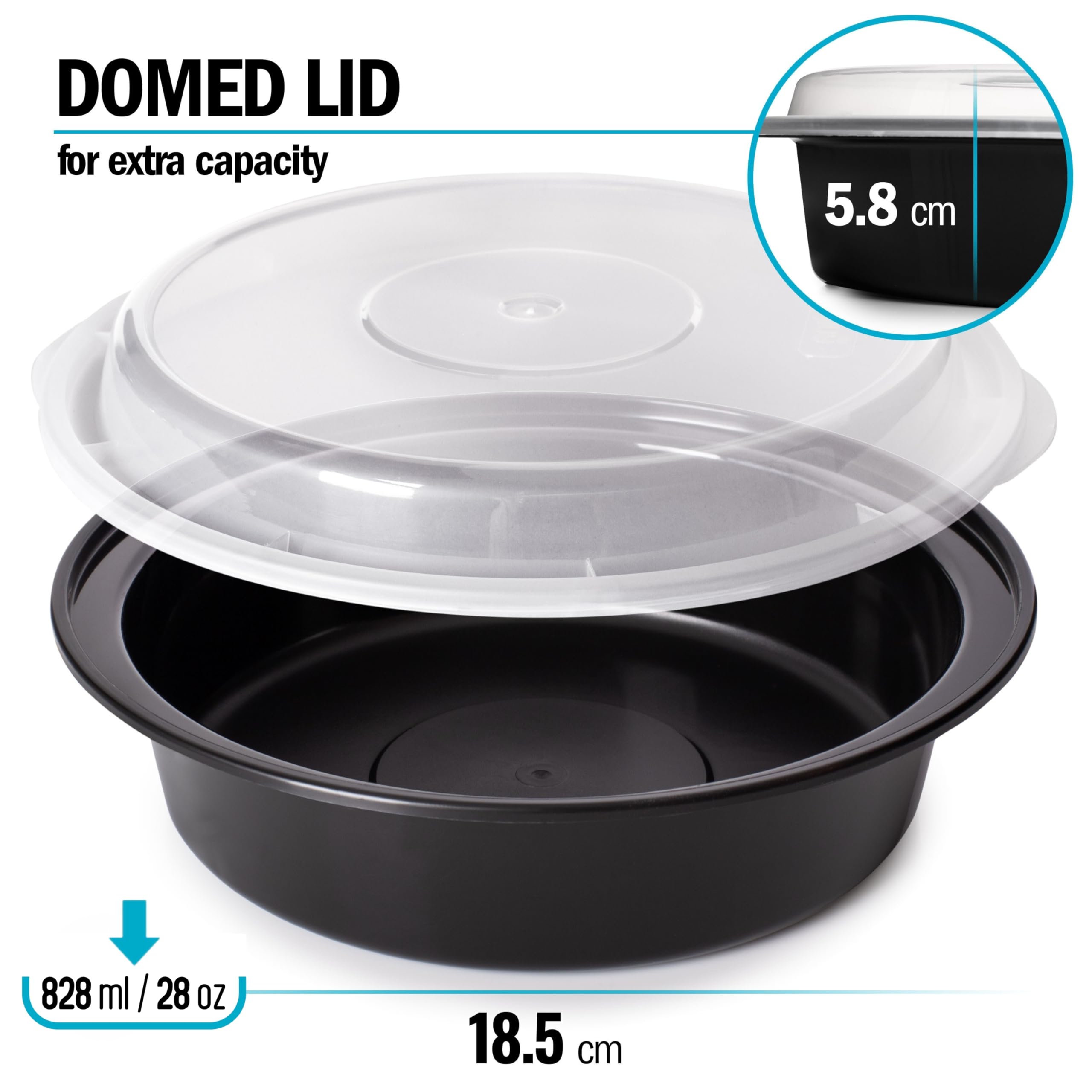 Igluu freezer-safe round container preserves batch soups for later.