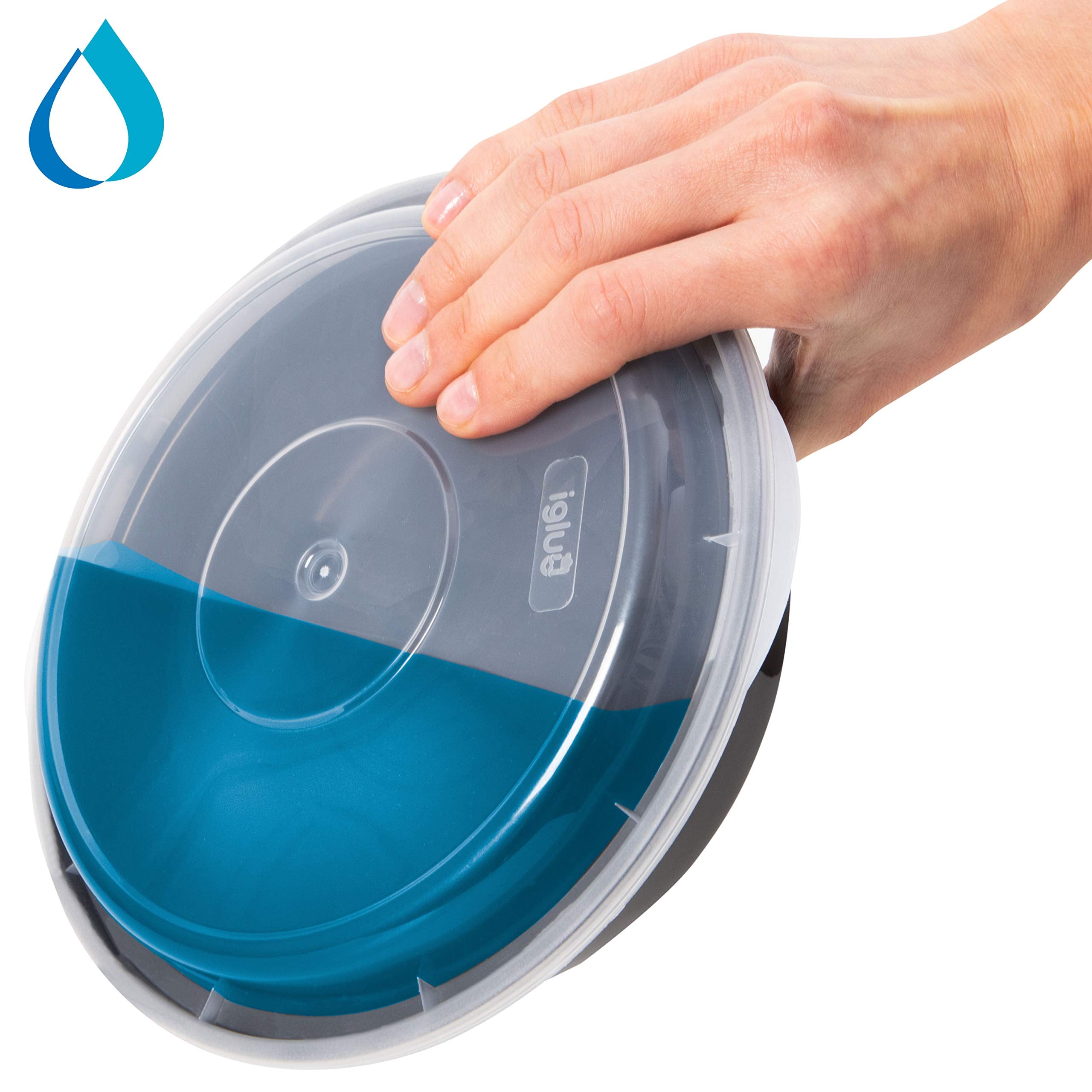 Igluu 1-compartment container designed for portion control.