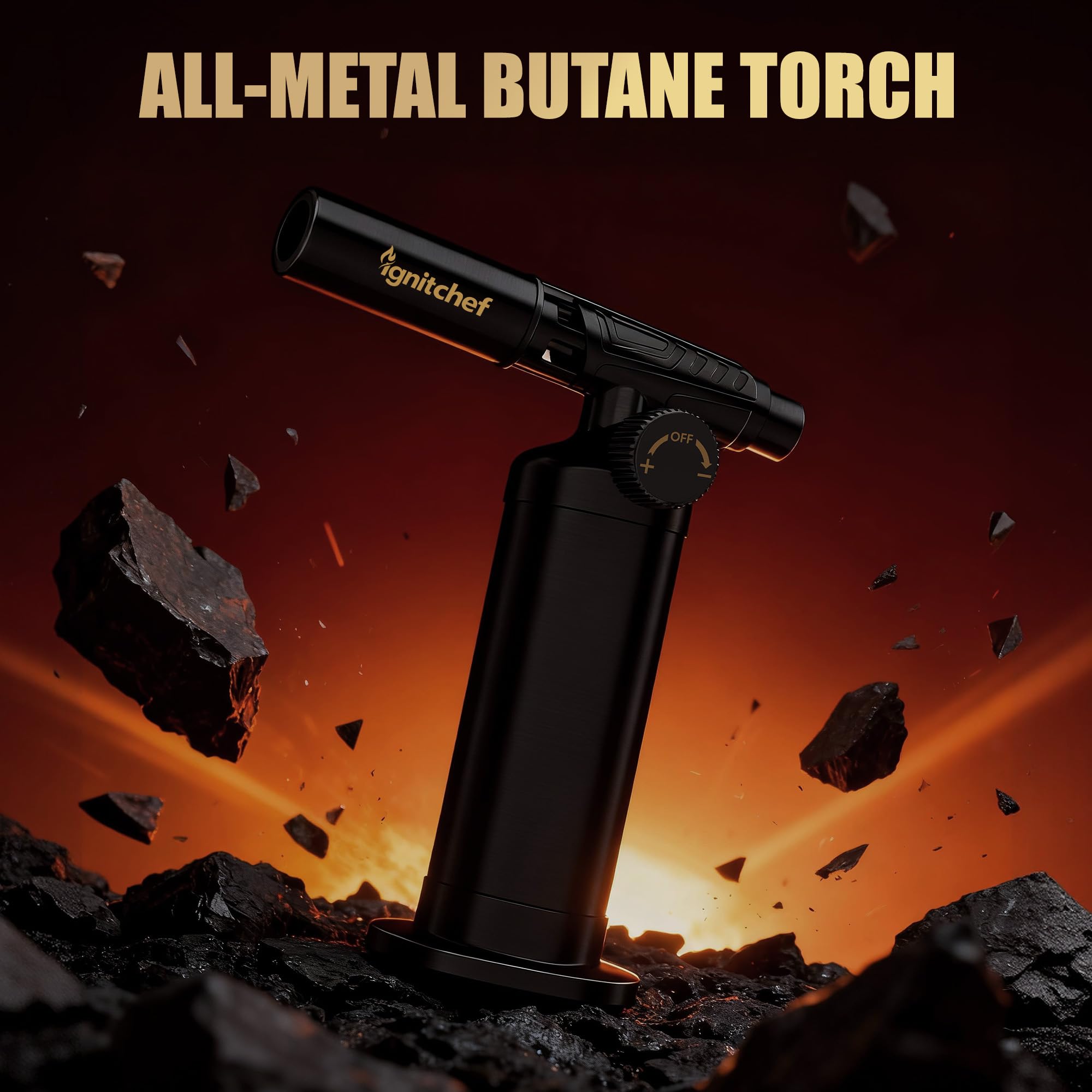 IgnitChef compact torch design makes it easy to carry for indoor and outdoor use.