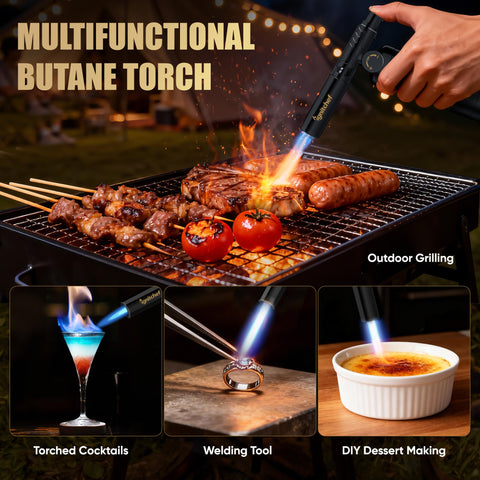 IgnitChef continuous flame mode provides sustained heat for tasks like roasting and finishing.