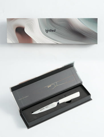 IGNITED CUTLERY paring knife ideal for peeling and precise trimming tasks.