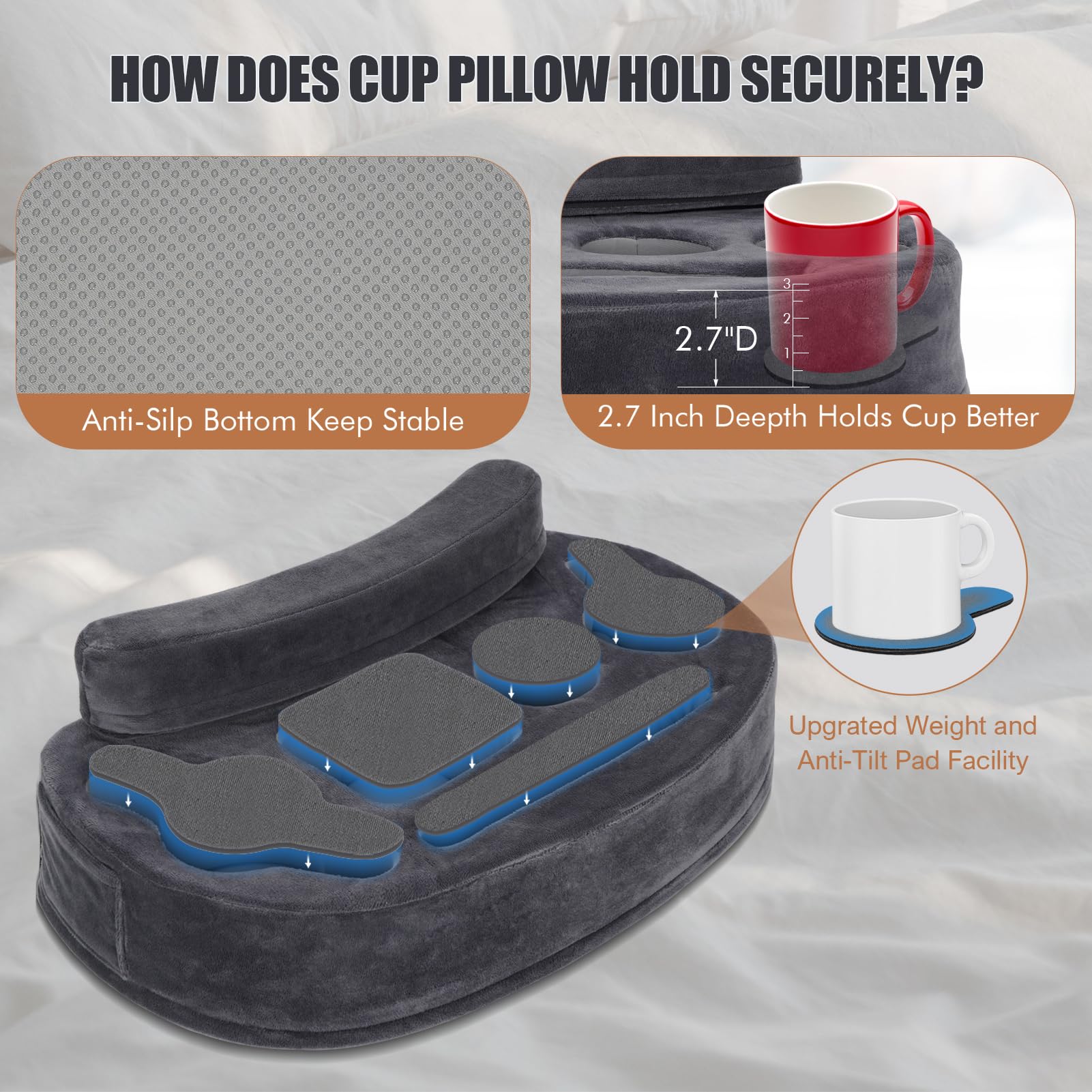 IGOHEALS cushion doubles as a comfortable seat rest when not in use.
