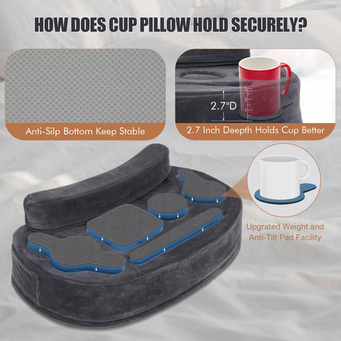 IGOHEALS cushion doubles as a comfortable seat rest when not in use.