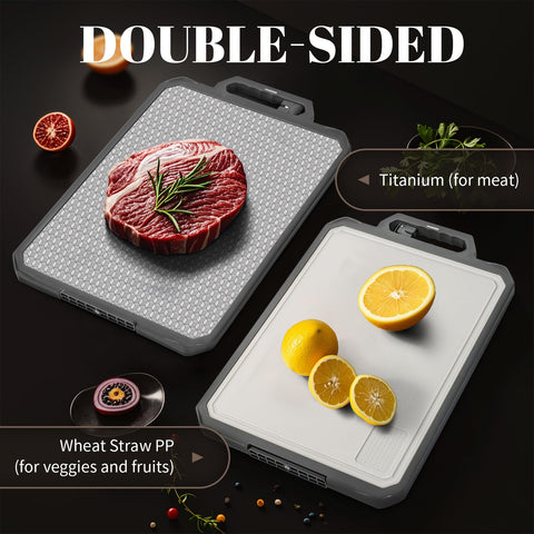 IGOYE cutting board bottom bracket drains and saves counter space.