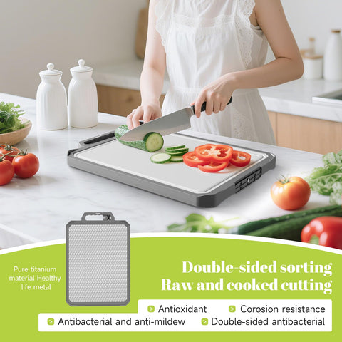 IGOYE cutting board wheat straw side ideal for vegetables and fruits cutting.
