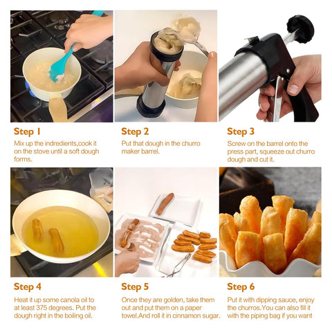 IGRARK churro maker kit in action for easy, homemade churros