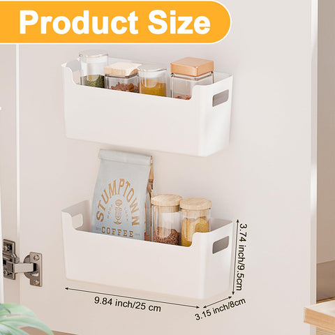 IGUOCY cabinet door organizer outside mount for quick access to items.