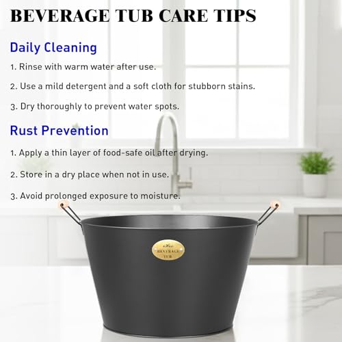 iHoo backyard cookout scene with a stylish black galvanized tub.