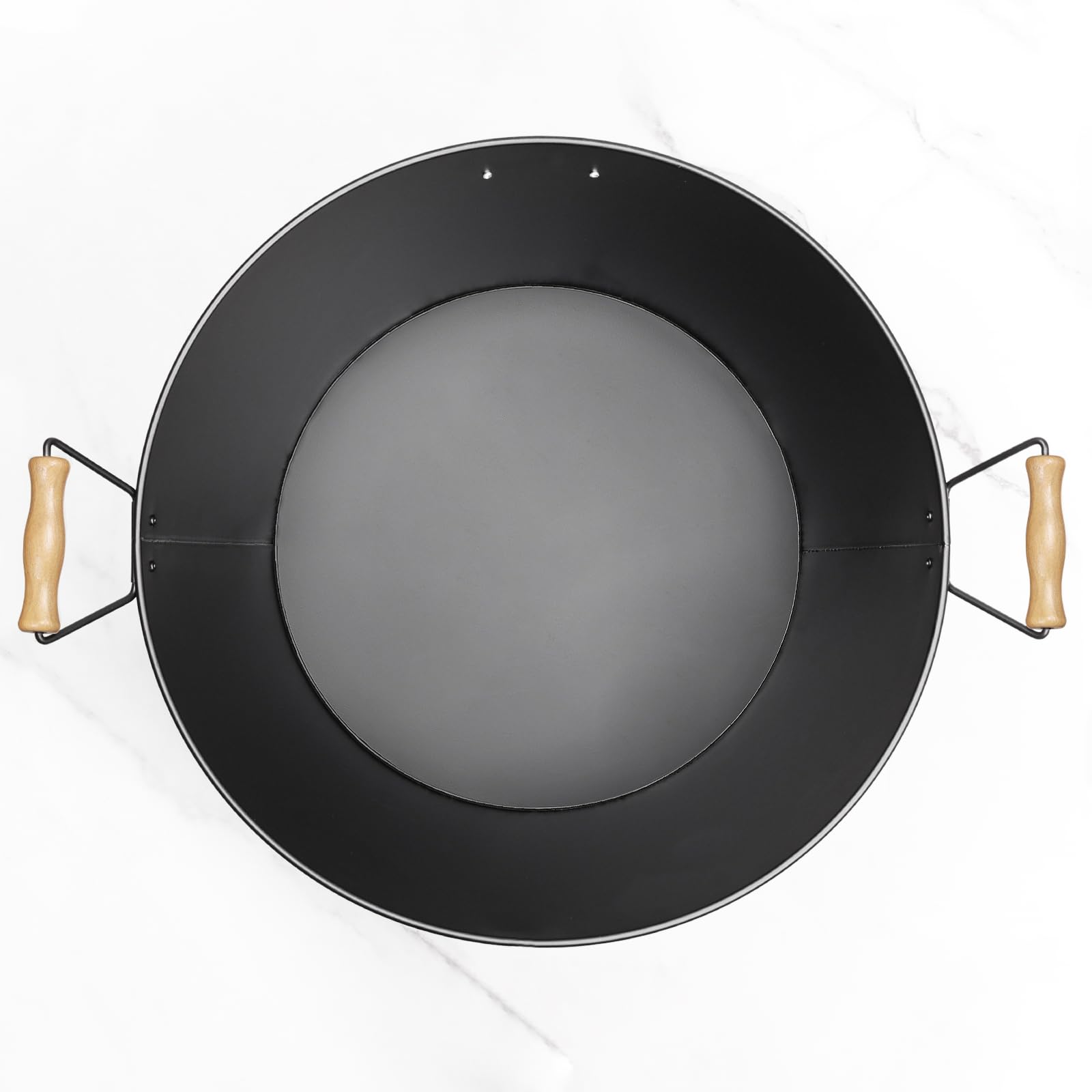 iHoo wooden-handle ice bucket easy to carry from car to party.