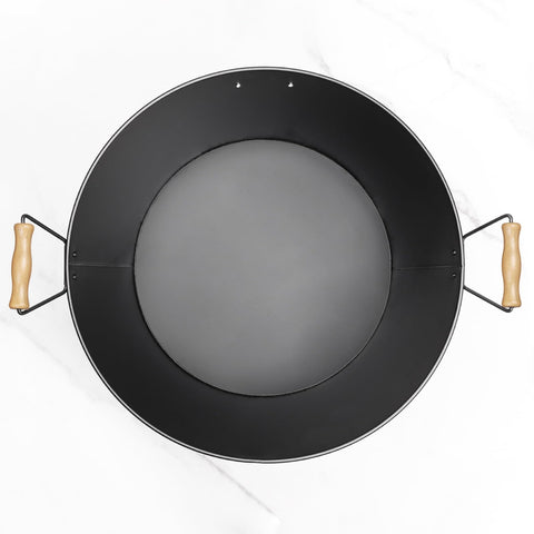 iHoo wooden-handle ice bucket easy to carry from car to party.