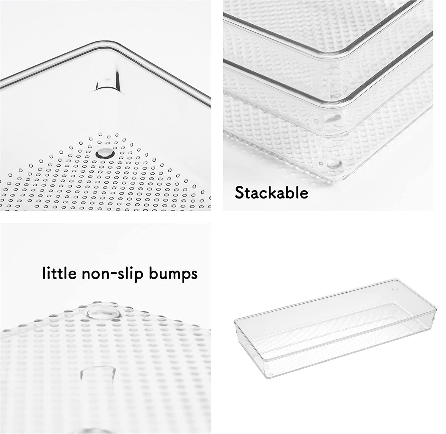 ihomecooker clear makeup organizer tray for cosmetics and tools