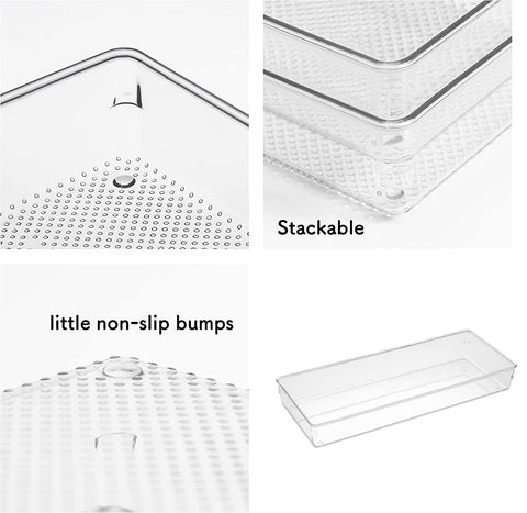 ihomecooker clear makeup organizer tray for cosmetics and tools