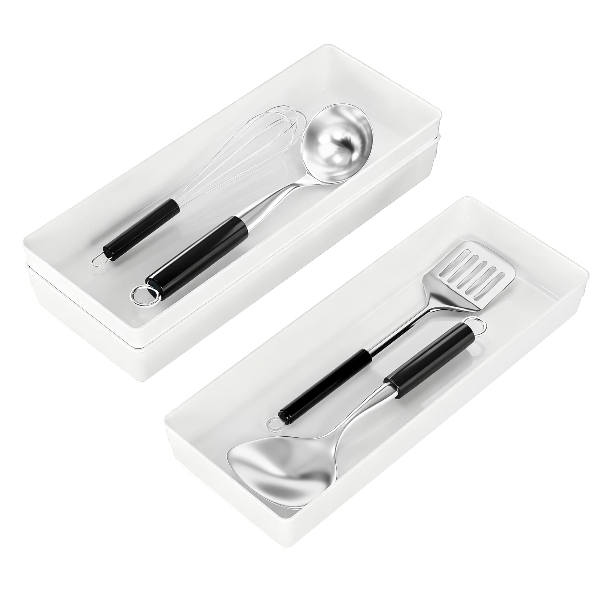 ihomecooker drawer organizer top view keeps utensils neatly accessible.
