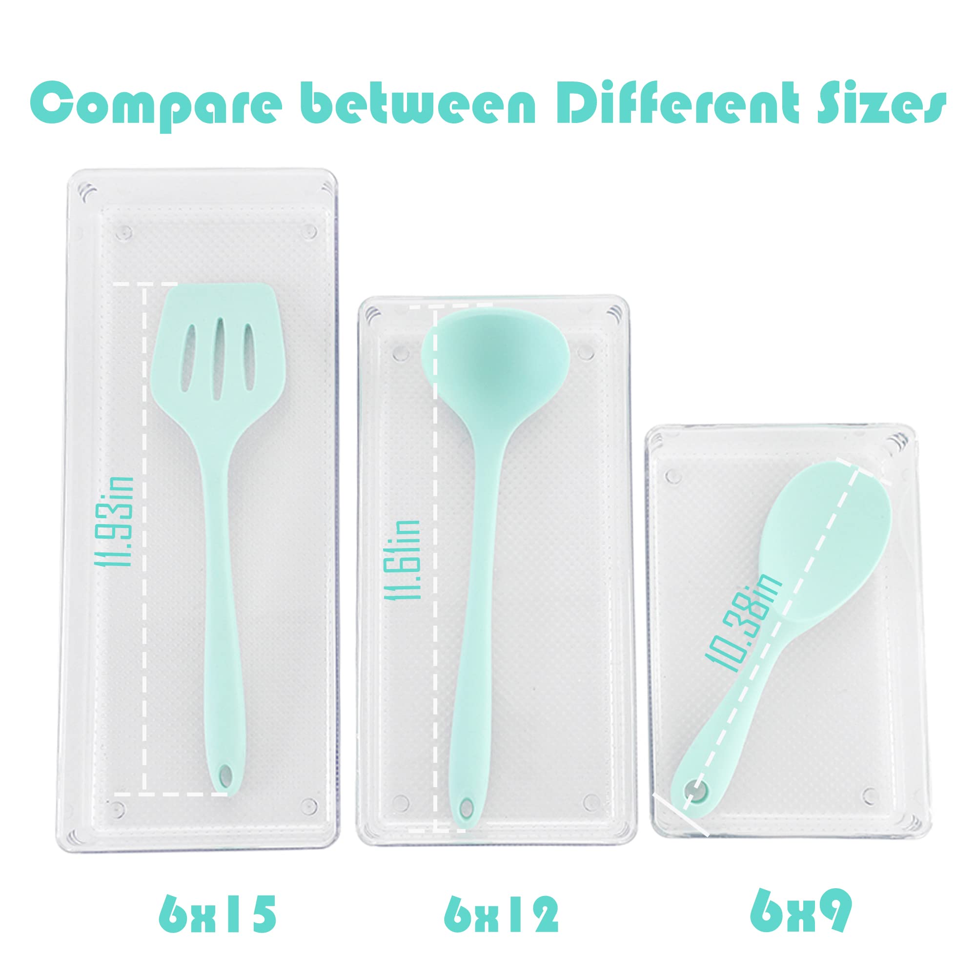ihomecooker makeup organizer tray clear for cosmetics and brushes.
