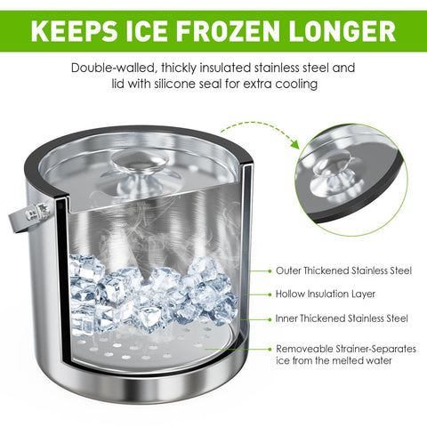iHoo ice scoop in easy grip for quick retrieval