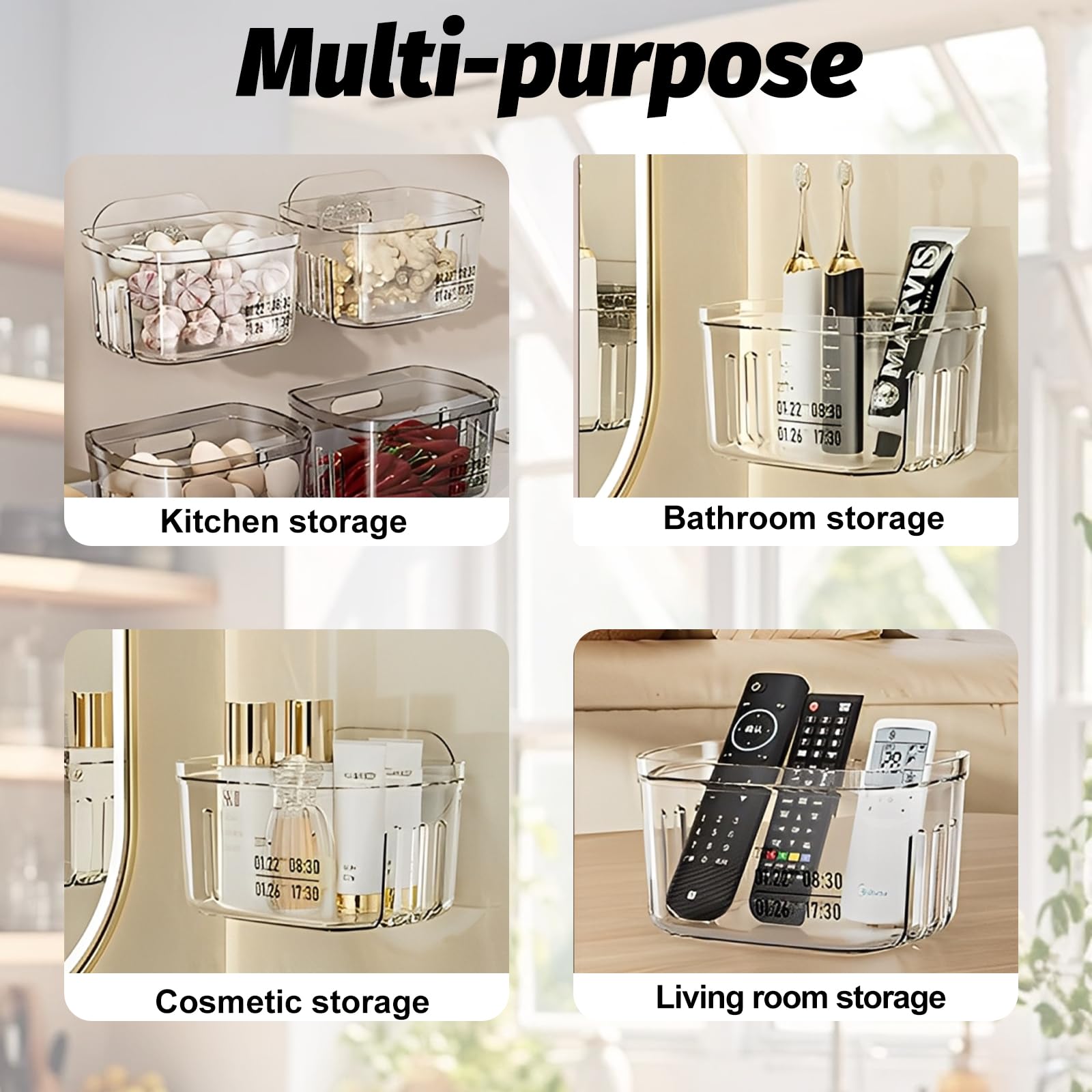 IIDEA multi-purpose organizer suitable for bathroom or office use.