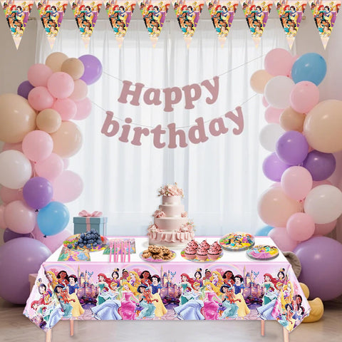 IIDEA princess themed decor with florals enhances magical birthday moments.