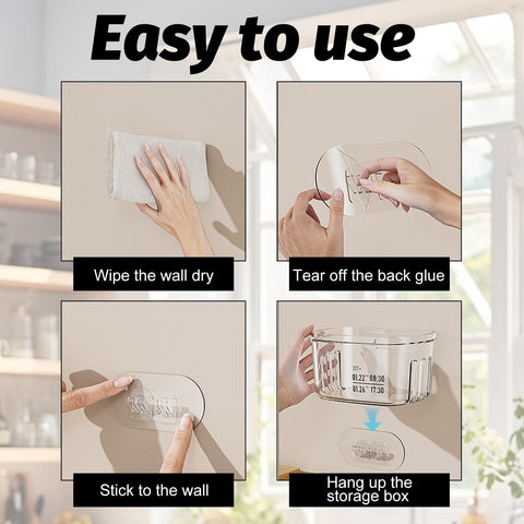 IIDEA transparent container with easy-access design for visible contents.