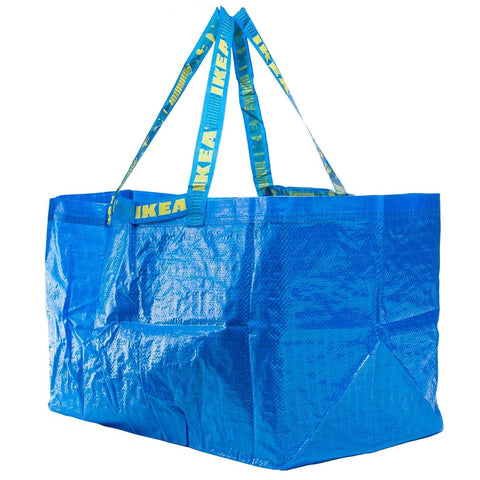 IKEA Frakta bags set of 10, packaged view, ideal for storage and shopping trips.