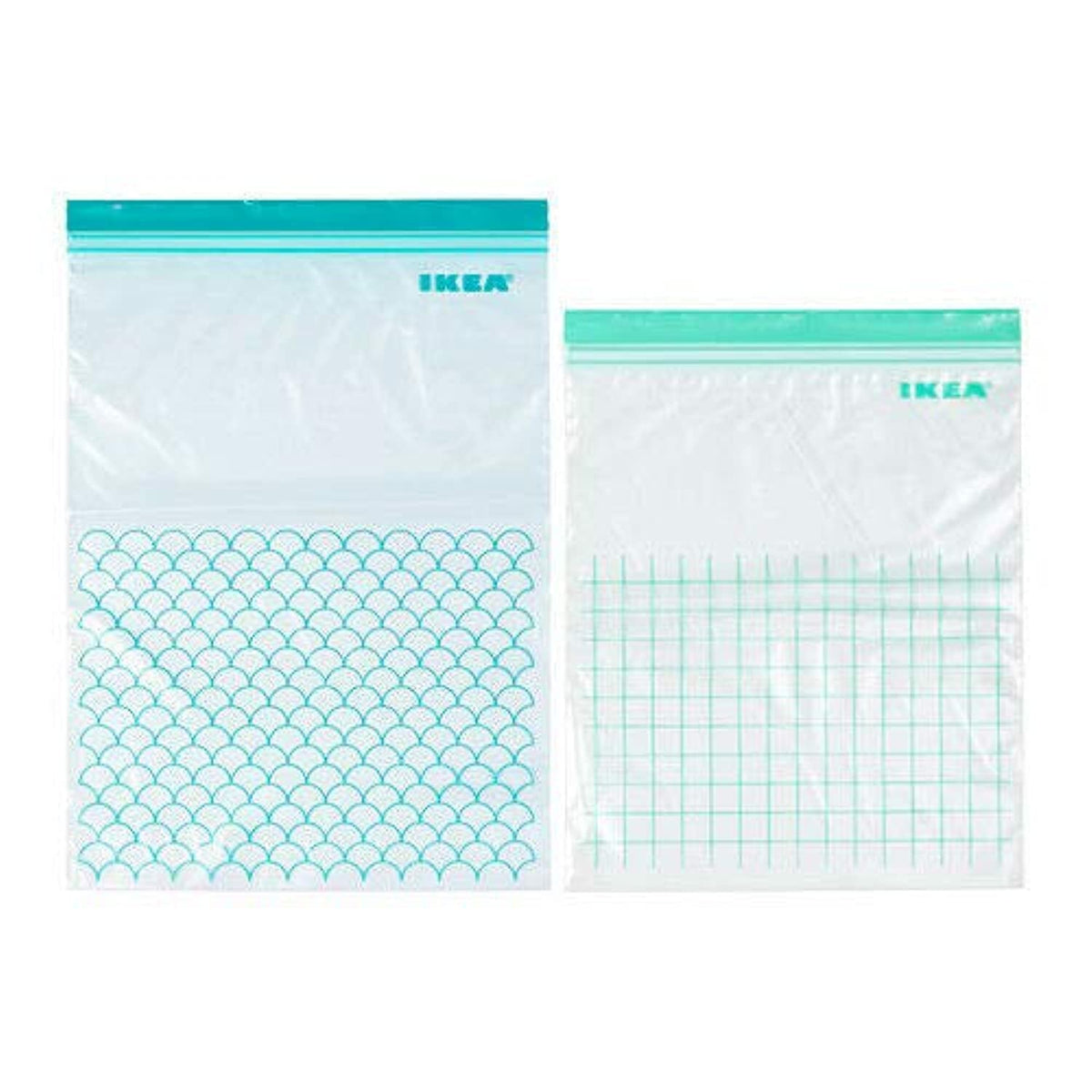 IKEA ISTAD bags 30-pack set showing two sizes for versatile storage.