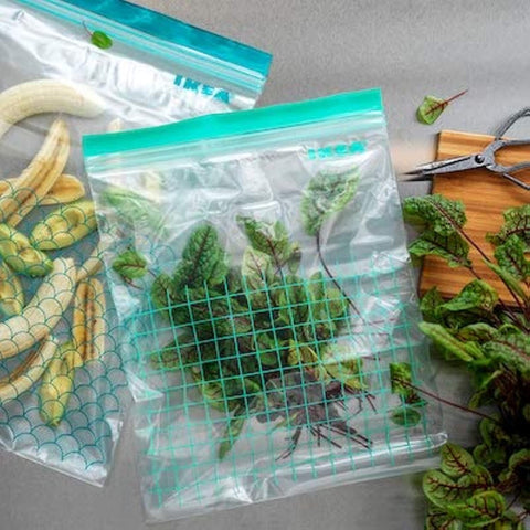 IKEA ISTAD bags with open tab design for easy daily access.