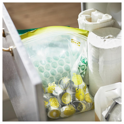 IKEA ISTAD resealable freezer bags help reuse and reduce waste.