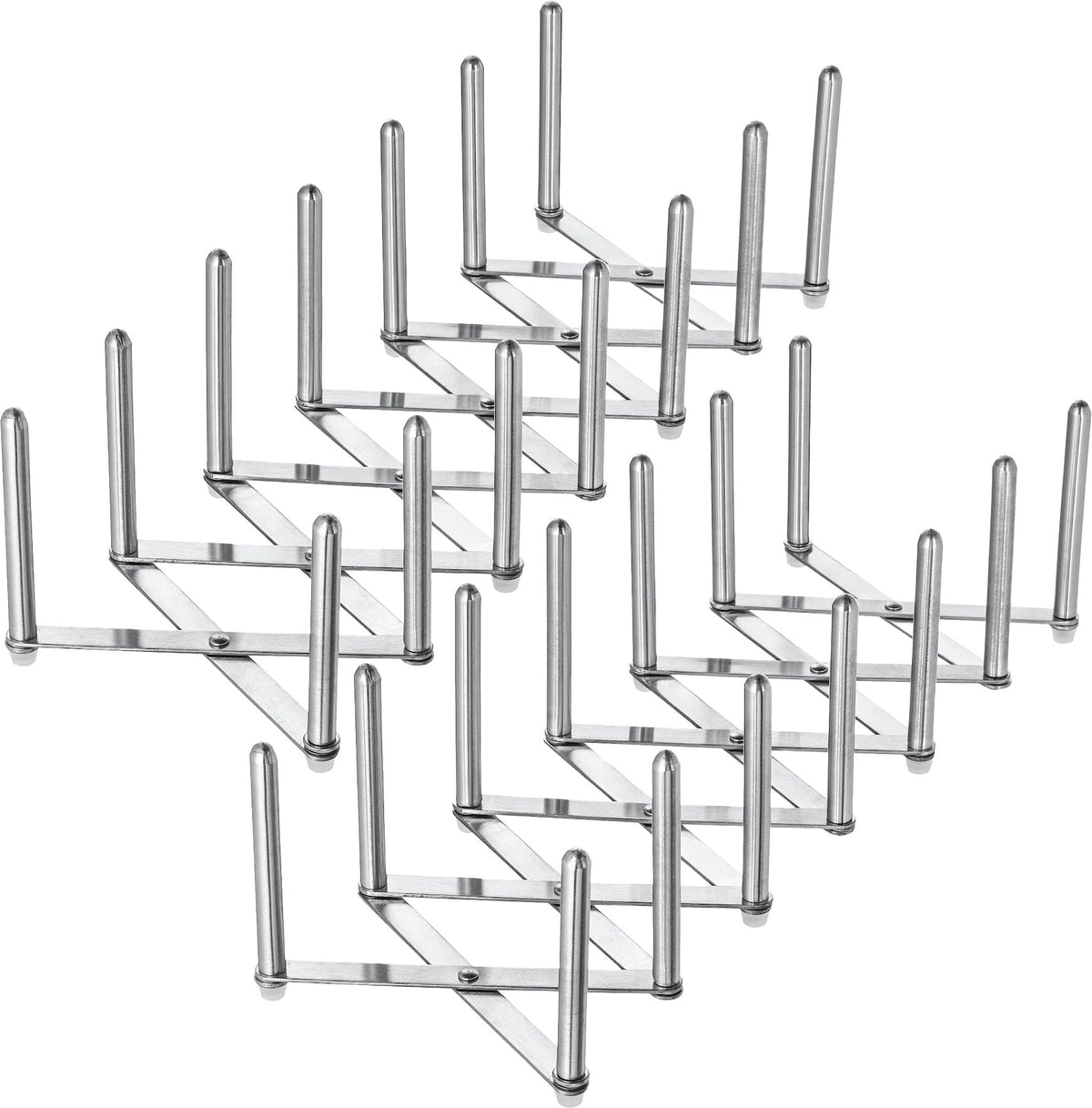 IKEA Variera pot lid organizer in stainless steel, set of 2 for neat lid storage.