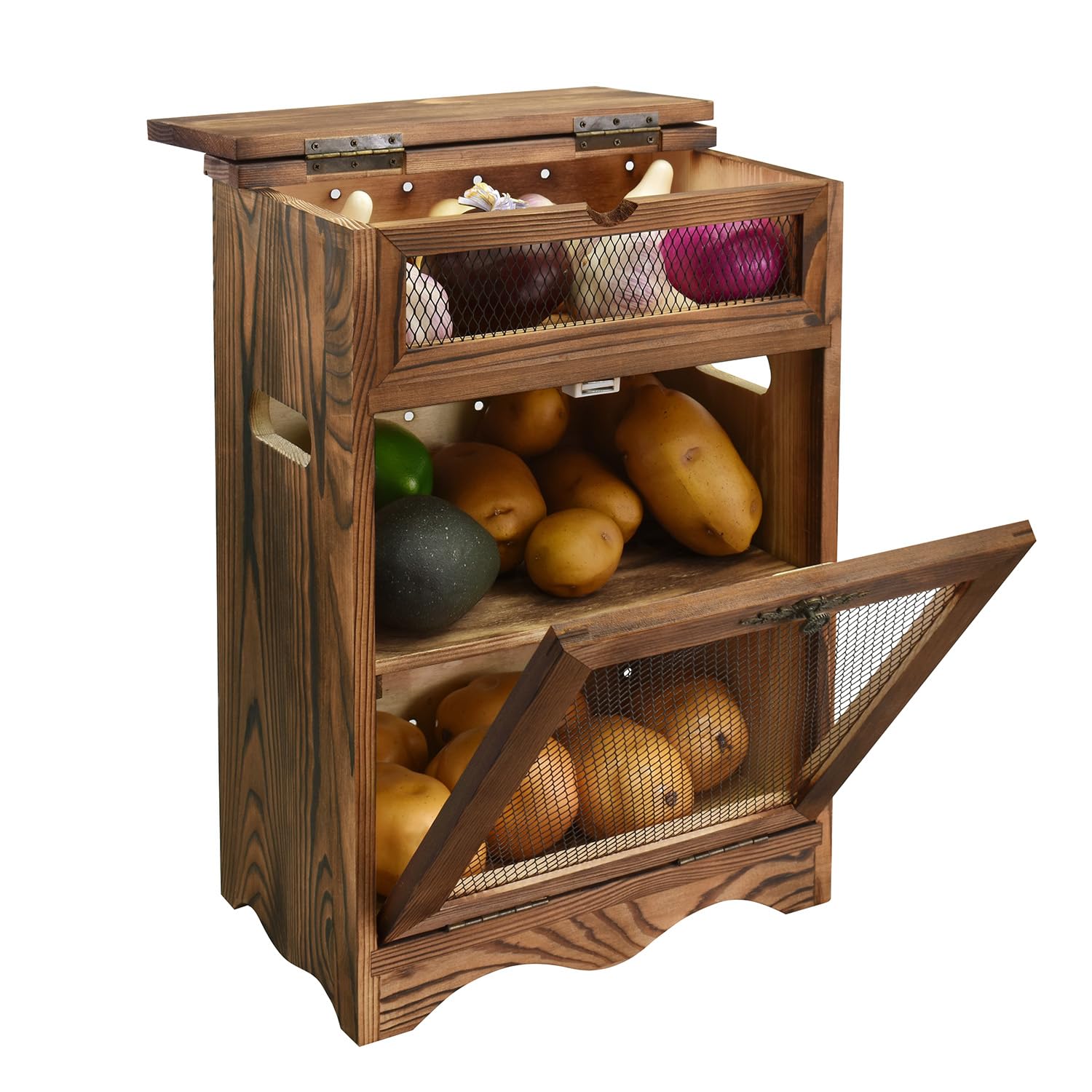 Ikee Design compact countertop cabinet fits coffee stations and small kitchens.