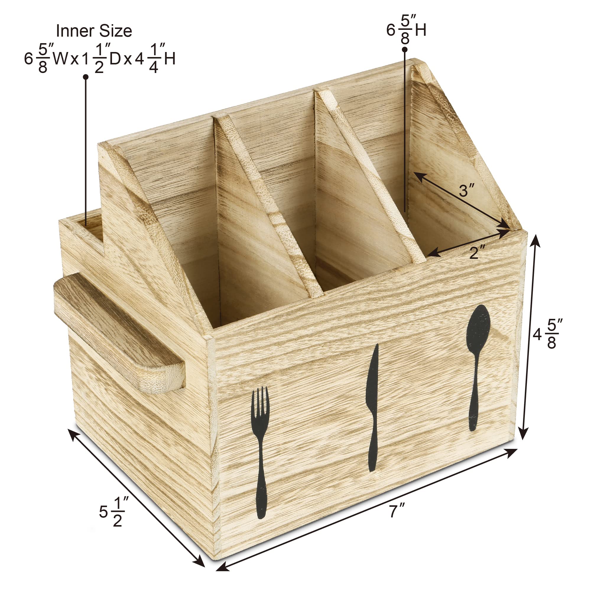 Oak finish adds warm style to weddings, parties, and everyday table settings