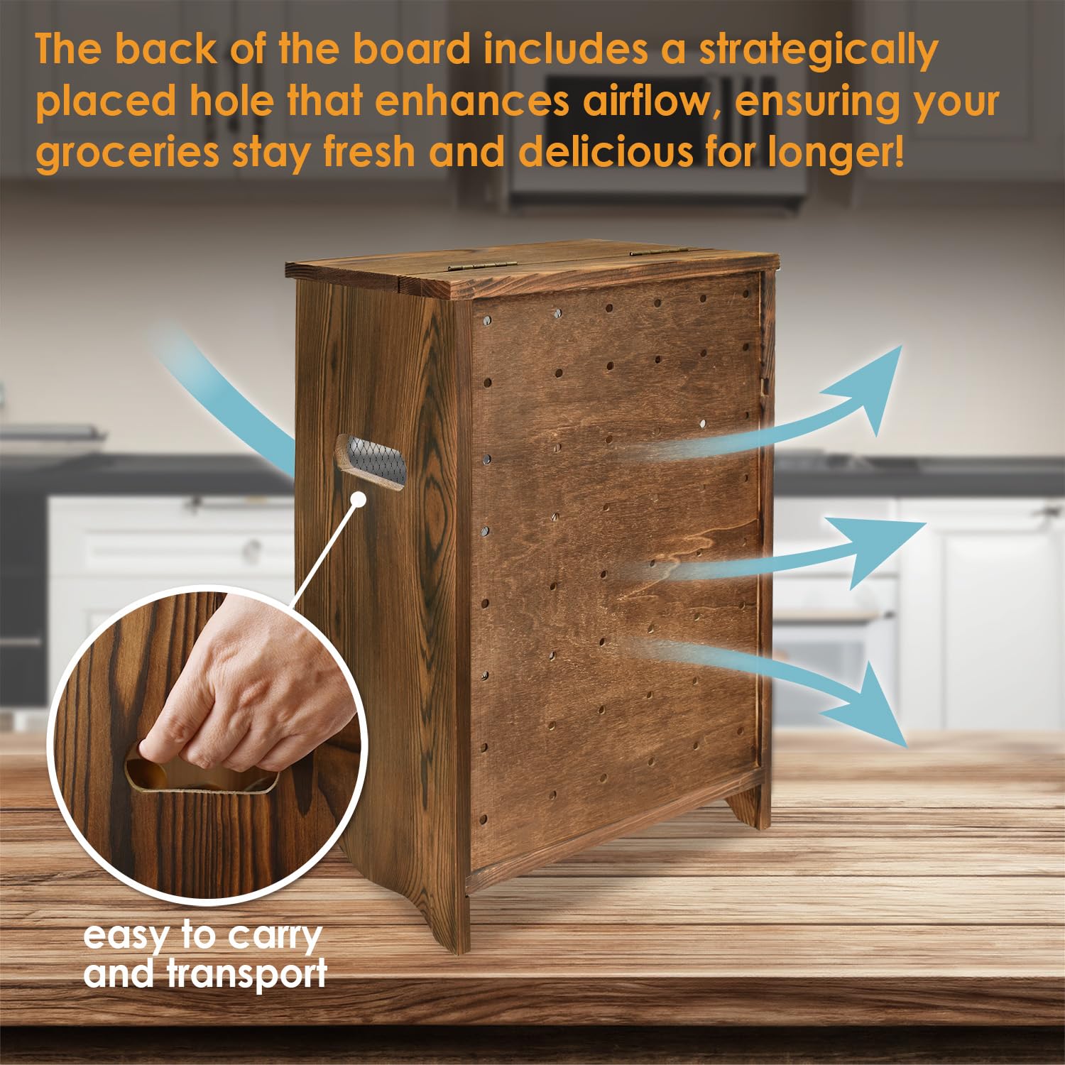 Ikee Design warm oak finish adds timeless style to countertops.
