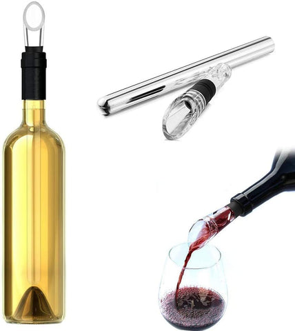 i Kito stainless-steel-wine-chiller-rod keeps drinks cold without dilution