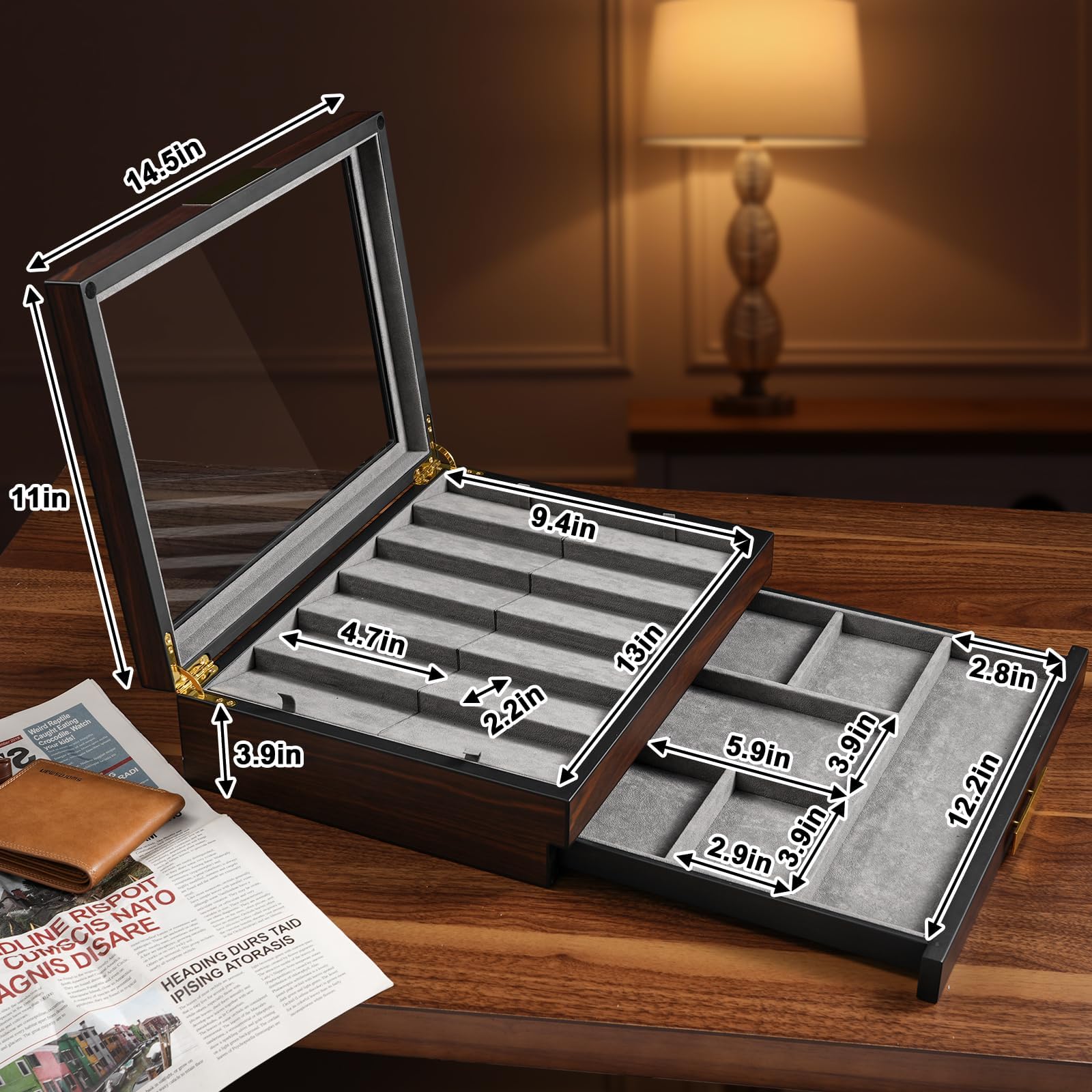 Ikkle Walnut wood construction blends durability with timeless style.