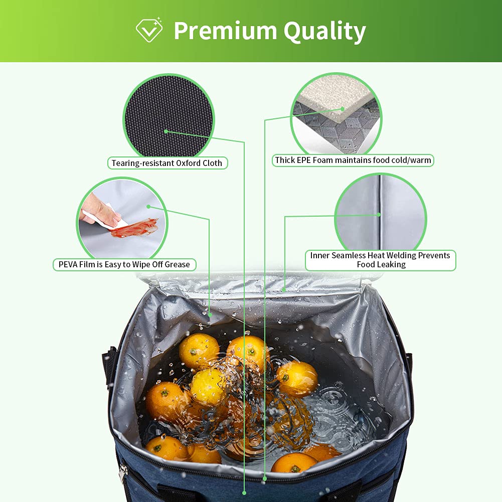 Iknoe adjustable shoulder strap and top handle offer versatile carrying options