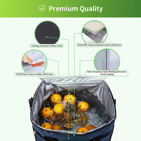 Iknoe adjustable shoulder strap and top handle offer versatile carrying options