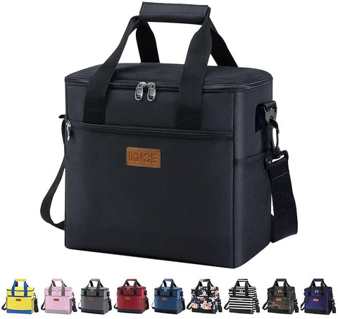 Iknoe cooler bag side-pocket detail for keys and chargers