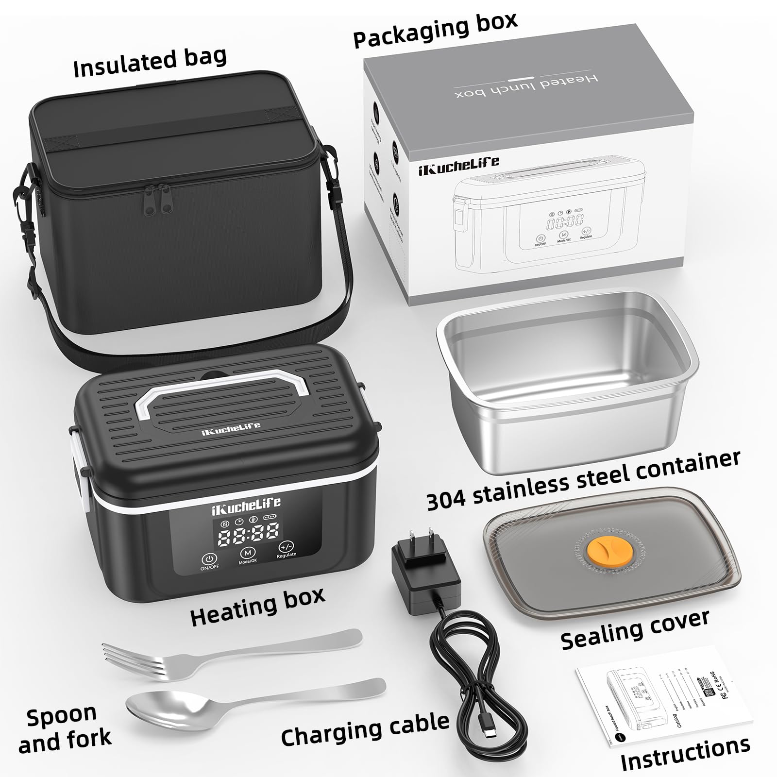 ikuchelife dishwasher-safe design simplifies cleanup after meals