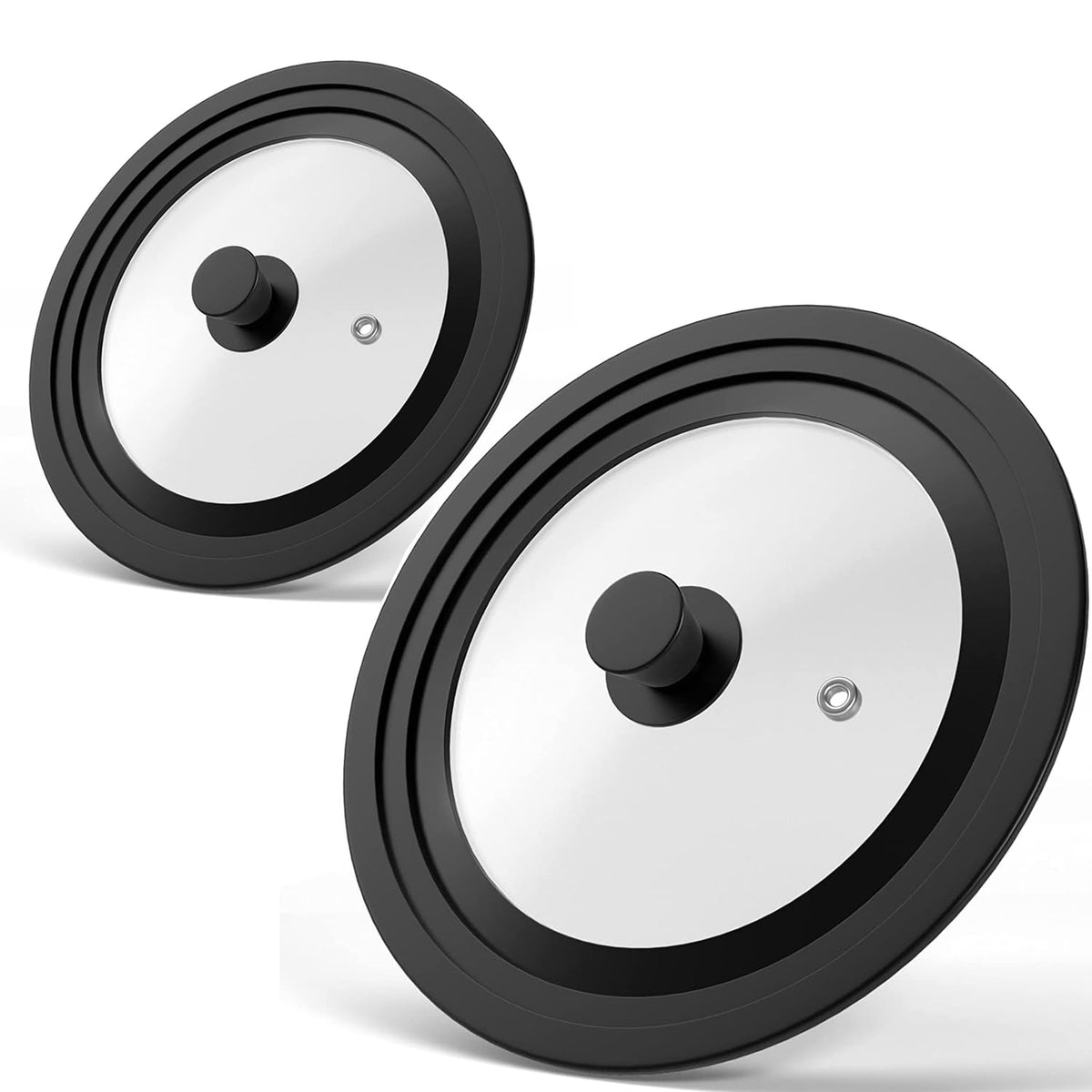 ILOVYO universal lid 7 inch on pot for easy visibility and steam vent.
