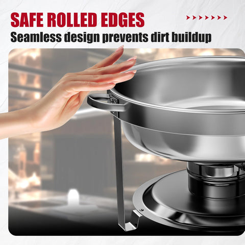 IMACONE round food pan 5qt designed for smooth portioning