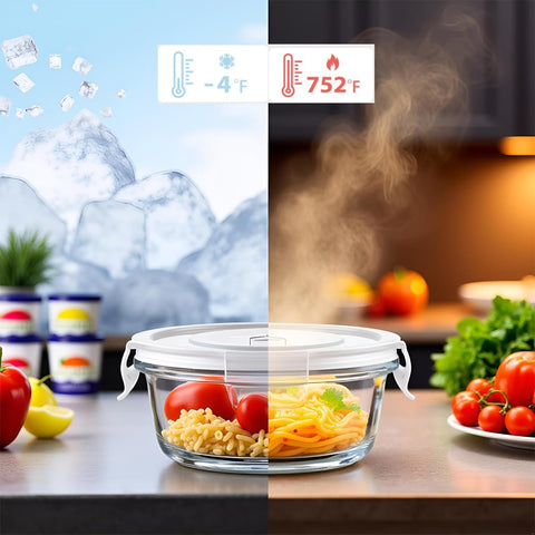 B.GUBOBOYA dishwasher-safe glass container for easy cleanup.