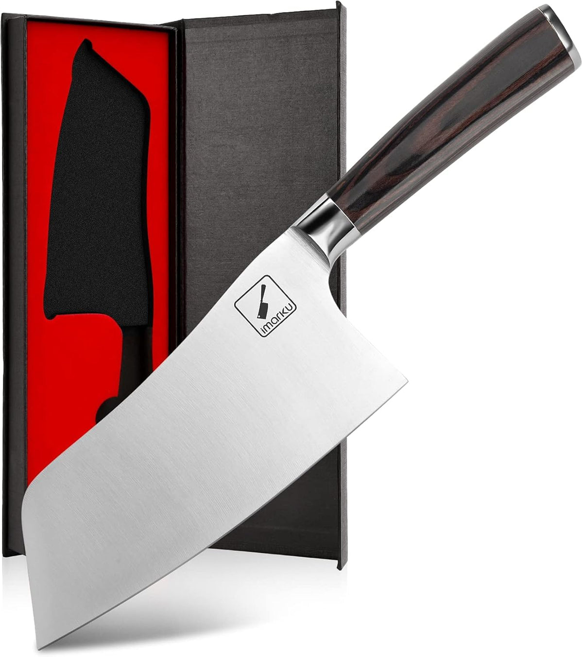 imarku 7inch kitchen knife blade closeup for precise chopping and slicing