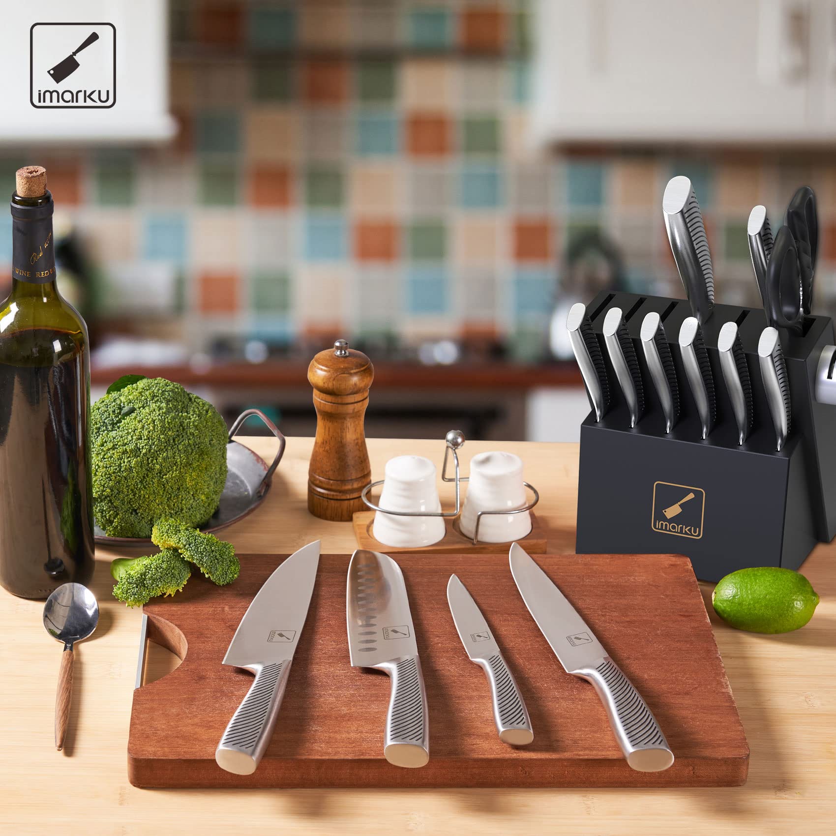 imarku 8-inch slicing knife for precise portioning