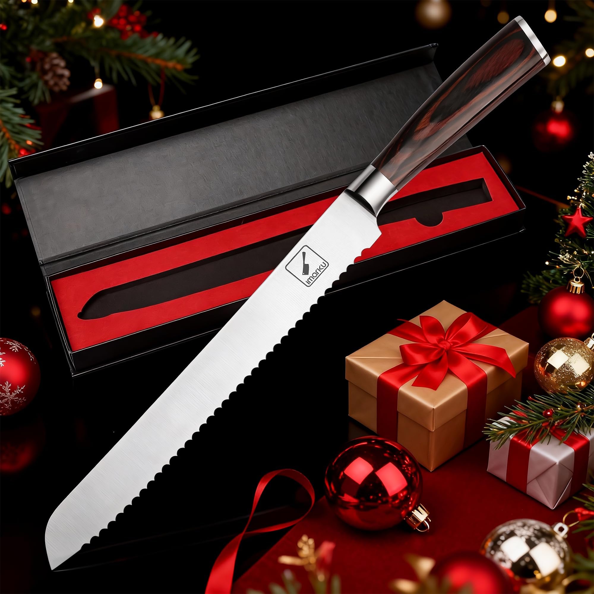 Imarku left- and right-handed design for comfortable slicing
