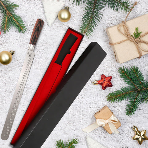 imarku Brisket Knife rust-resistant blade stays sharp through daily use.