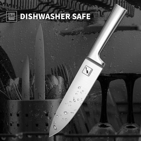 imarku 8-inch chef knife edge for precise, clean cuts in home cooking