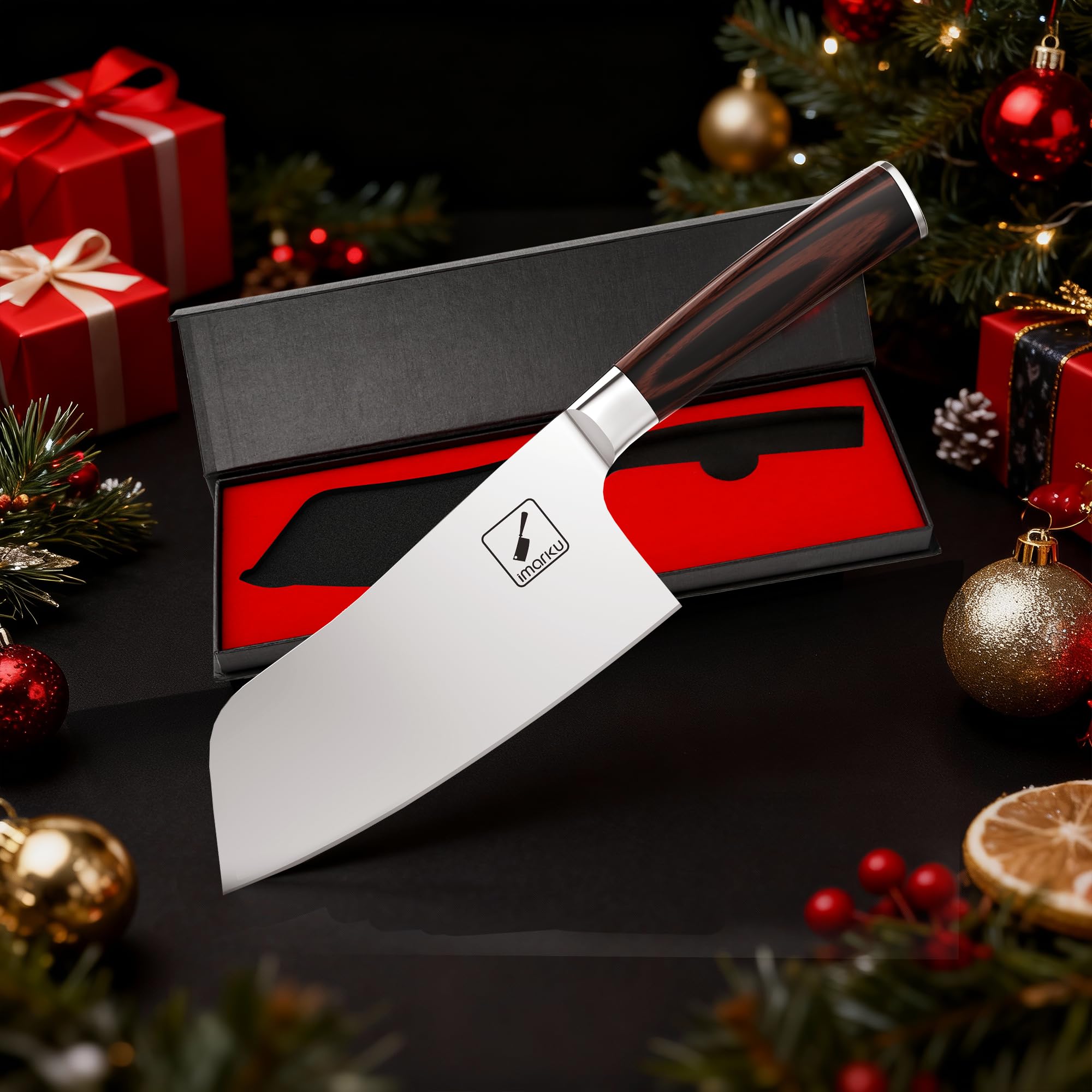 imarku cleaver left-right handed friendly design supports both grips.