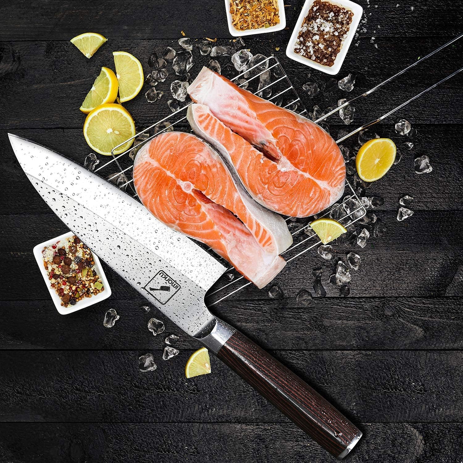 imarku deba knife 7-inch bone breaking for clean fish processing