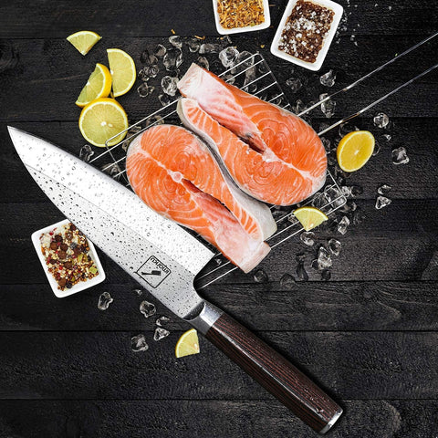 imarku deba knife 7-inch bone breaking for clean fish processing