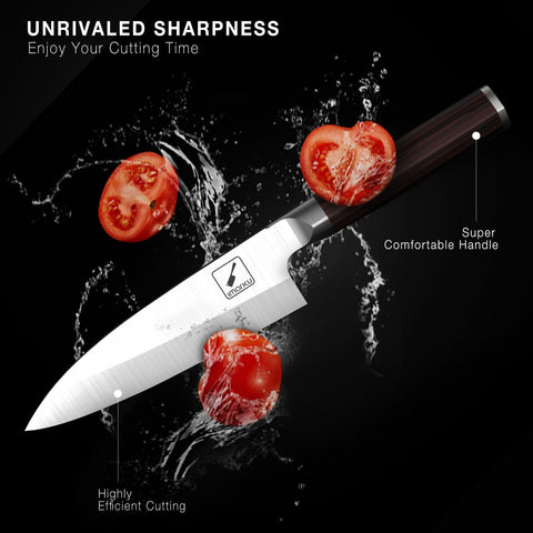 imarku deba knife 7-inch pakkawood handle for secure comfort