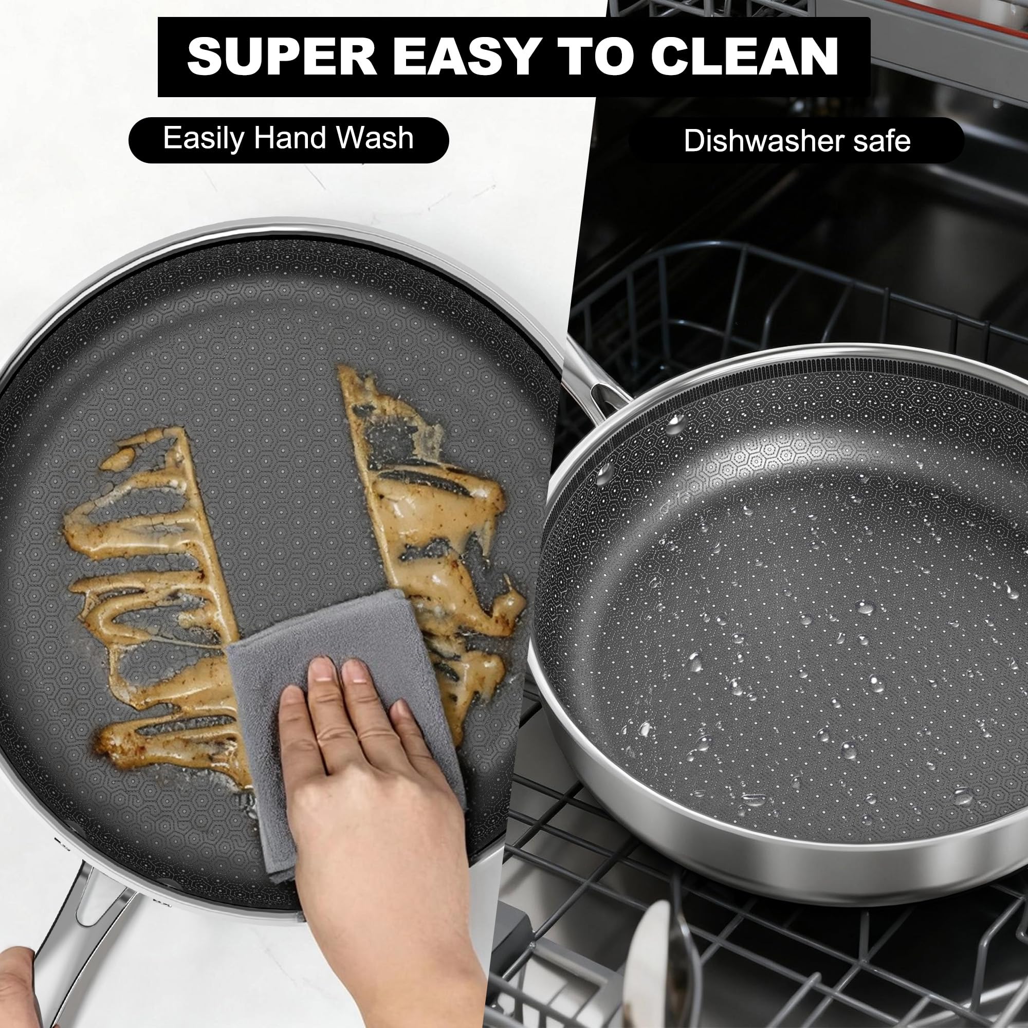 imarku dishwasher-safe pan for quick, convenient cleanup